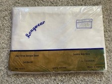 Usado, Lençol Peterson anos 60 vintage 100% algodão branco casal/tamanho completo MCM comprar usado  Enviando para Brazil