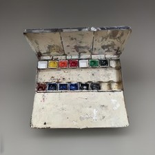 Antiker rowney aquarellkasten gebraucht kaufen  Heiligenhafen