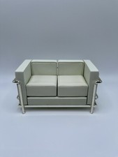 Sofá Le Corbusier branco escala 1:12, sofá moderno para casa de bonecas meados do século, vintage comprar usado  Enviando para Brazil