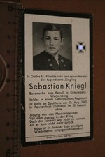 Altes sterbebildchen eines gebraucht kaufen Altes sterbebildchen eines gebraucht kaufen  Westerstede