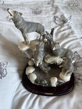 Family wolf statues for sale  DARTFORD
