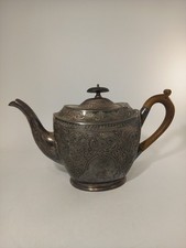 Etched floral silver for sale  STROUD