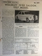 Wolseley saloon 1957 for sale  ANDOVER