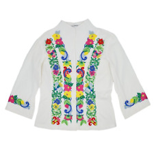 Floral embroidered white for sale  Howey in the Hills
