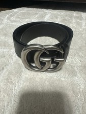 Cinto GUCCI masculino preto Gucci Guccissima monograma prata logotipo fivela 32  comprar usado  Enviando para Brazil
