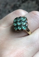 Goldring smaragden inkl gebraucht kaufen  Bremen