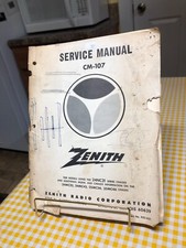 RARO & Escasso 1965 Zenith Color TV Technician Manual de Serviço CM-107 comprar usado  Enviando para Brazil