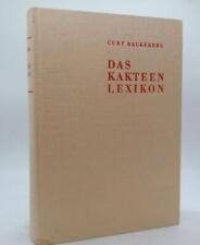 Kakteenlexikon curt backeberg gebraucht kaufen  Siegburg