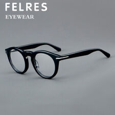 Marco Retro de Acetato Redondo Moda Anteojos Hombres Mujeres Lentes Transparentes Monturas segunda mano  Embacar hacia Mexico