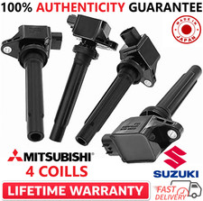 Bobinas de ignição x4 originais do fabricante de equipamento original para 2006-2009 Suzuki Grand Vitara SX4, 33400-65J00, usado comprar usado  Enviando para Brazil