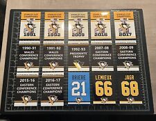 3 TAMANHOS Pittsburgh Penguins Stanley Cup & Retired #s Conf Decalque Banners NOVO JAGR comprar usado  Enviando para Brazil