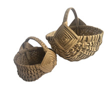 Lote de duas cestas de coleta vintage com alça e olho de Deus para fazenda de campo comprar usado Lote de duas cestas de coleta vintage com alça e olho de Deus para fazenda de campo comprar usado  Enviando para Brazil