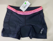 Novo 2XU Feminino Ativo 4.5" Triatlo Curto Pequeno Preto/STO Suporte Muscular com Camurça comprar usado  Enviando para Brazil