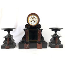 Pendule marbre garniture d'occasion  Royère-de-Vassivière