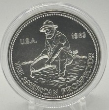 1983 Engelhard Prospector 1 onça troy .999 prata fina redonda Ls DATA CHAVE comprar usado  Enviando para Brazil