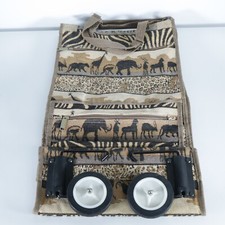 Sacola tote rolante JADE safári africano tapeçaria compras viagem rodas dobráveis comprar usado  Enviando para Brazil