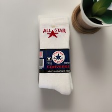 Meias masculinas vintage All Star Converse algodão acolchoado pesado Chuck Taylor Crew 10-13 comprar usado  Enviando para Brazil