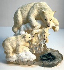 Estatueta artística vintage 1998 coleção Hamilton resgate gelado urso polar comprar usado  Enviando para Brazil