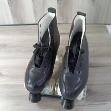 Patins High OP PU Couro Preto M 7 W 9 Clássico Roda Flash Dupla Linha comprar usado  Enviando para Brazil