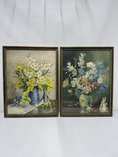 Pair framed floral for sale Pair framed floral for sale  DERBY