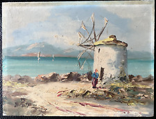 ölgemälde windmühle strand gebraucht kaufen  Fehrbellin