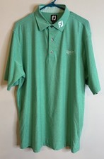 Camisa polo masculina Footjoy Green Tour FJ grande cabeça Hilton logotipo nacional comprar usado  Enviando para Brazil