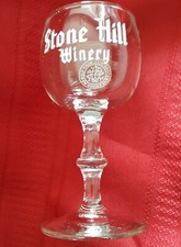 Copo de degustação de vinhos vintage transparente vidro Stone Hill Winery Hermann MO  comprar usado  Enviando para Brazil