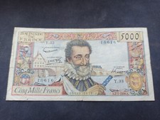 5000 francs henri d'occasion  Plœuc-sur-Lié