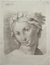 Tete femme gravure d'occasion Tete femme gravure d'occasion  Pluvigner