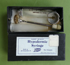 Vintage glass syringe for sale  DERBY