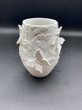 VASO BRANCO DE RESINA BORBOLETA ESCULPIDA EM 3D.  4,5 polegadas comprar usado  Enviando para Brazil