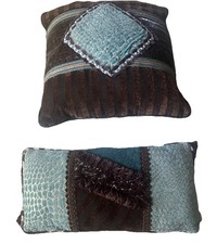 faux leather pillows throw for sale  Spring Branch