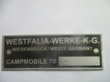 Typenschild westfalia werke gebraucht kaufen  Deutschland