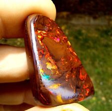 Cabochão Boulder Opala Peça de Colecionador Alta Qualidade Cores Arco-íris Cor Vermelha, usado comprar usado  Enviando para Brazil