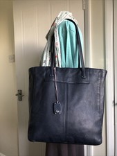 Radley navy leather for sale  NOTTINGHAM