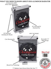 Radiador AR Champion 3 fileiras com ventilador de 10" para 1979 1980 Triumph Spitfire #CC7980, usado comprar usado  Enviando para Brazil