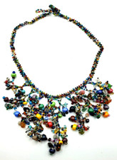 Beaded necklace rainbow for sale  Warrensburg