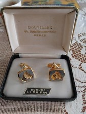 Paire bouton manchettes d'occasion  Villeneuve-l'Archevêque