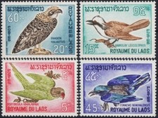 Laos 1966 uccellini usato  Trambileno