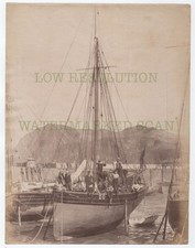 Ilfracombe Harbour Devon barco de pesca 1880 vintage grande fotografia de álbum comprar usado Ilfracombe Harbour Devon barco de pesca 1880 vintage grande fotografia de álbum comprar usado  Enviando para Brazil
