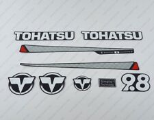 Tohatsu 9.8HP Two Stroke Outboard Engine Decals Sticker Set reproduction 9.8 HP na sprzedaż Tohatsu 9.8HP Two Stroke Outboard Engine Decals Sticker Set reproduction 9.8 HP na sprzedaż  Wysyłka do Poland