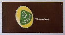 Lotus range orig for sale  BENFLEET