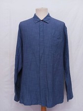 Camisa casual masculina Armani Exchange A/X Snap clássica azul algodão G/S GG comprar usado  Enviando para Brazil