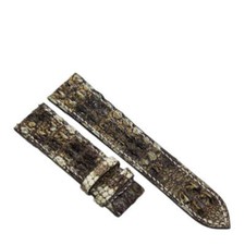 Pulseira de relógio de couro de cor natural pele de crocodilo cor de corno 18mm/24mm comprar usado  Enviando para Brazil