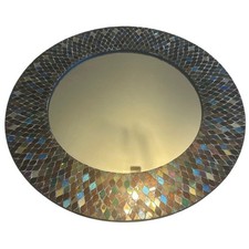 Espelho emoldurado Curio Crafts Índia artesanal mosaico vidro 20" redondo comprar usado Espelho emoldurado Curio Crafts Índia artesanal mosaico vidro 20" redondo comprar usado  Enviando para Brazil