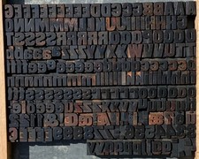 Holzlettern drucklettern alt gebraucht kaufen  Deutschland