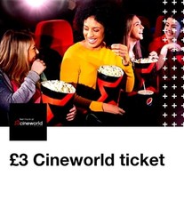 Cineworld cinema ticket for sale  WOODHALL SPA