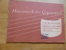 Noten hausmusik gegenwart gebraucht kaufen  Sinntal