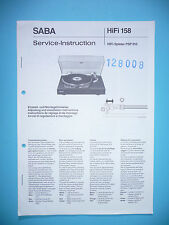 Service manual saba gebraucht kaufen Service manual saba gebraucht kaufen  Deutschland