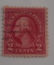 Selo postal muito raro 2 centavos George Washington vermelho dois comprar usado  Enviando para Brazil